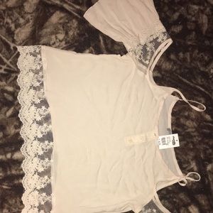 Brand new lace crop top from Charlotte Russe